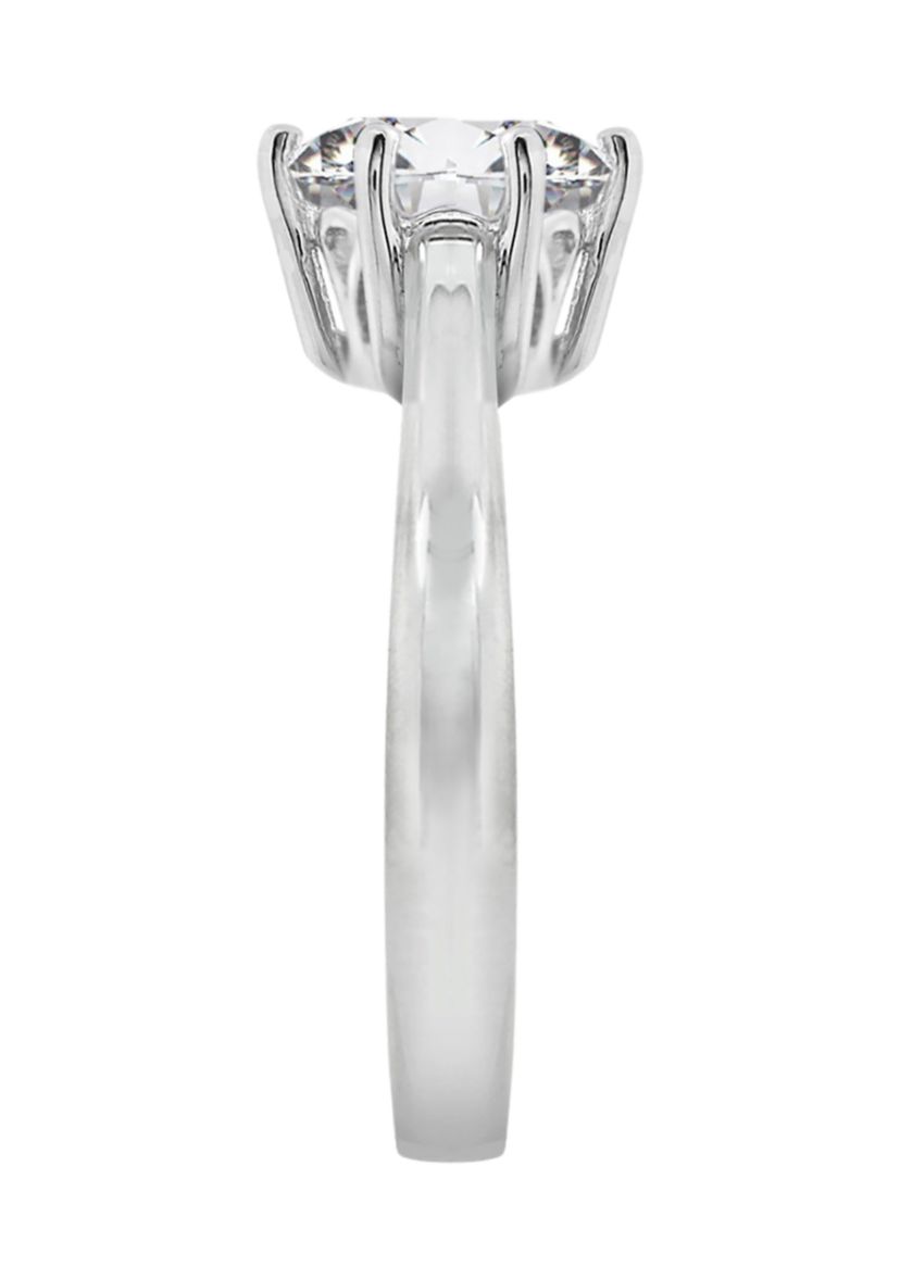 3.5 ct. t.w.  Round Cut Cubic Zirconia Solitaire Ring