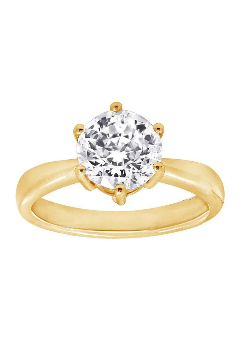 3.5 ct. t.w. Round Cut Cubic Zirconia Solitaire Ring