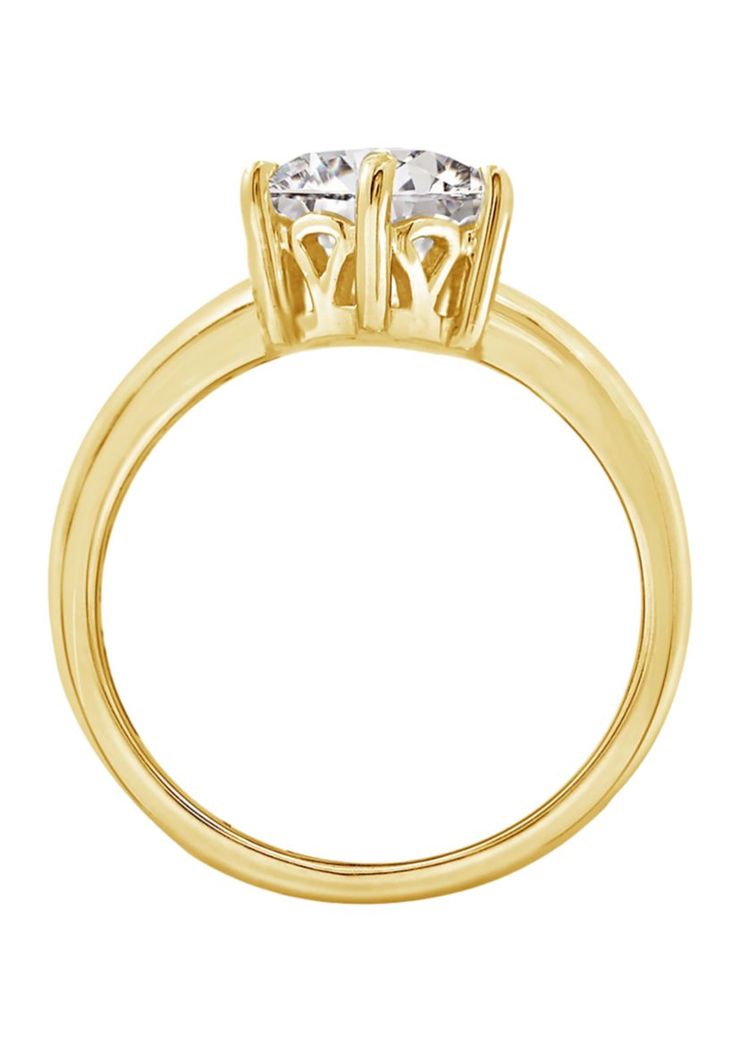 3.5 ct. t.w. Round Cut Cubic Zirconia Solitaire Ring