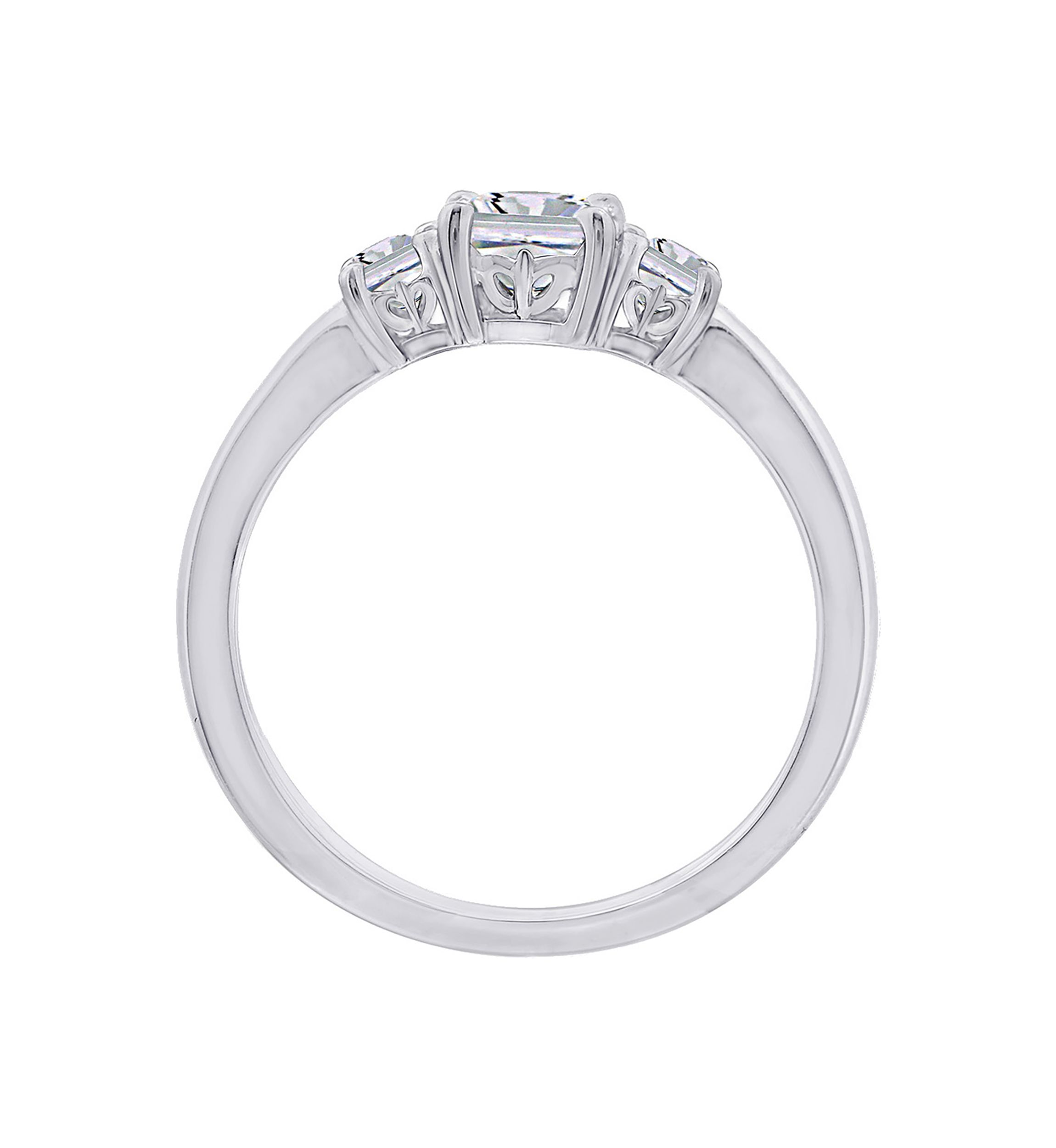 1 ct. t.w. Princess Cut Cubic Zirconia 3-Stone Ring