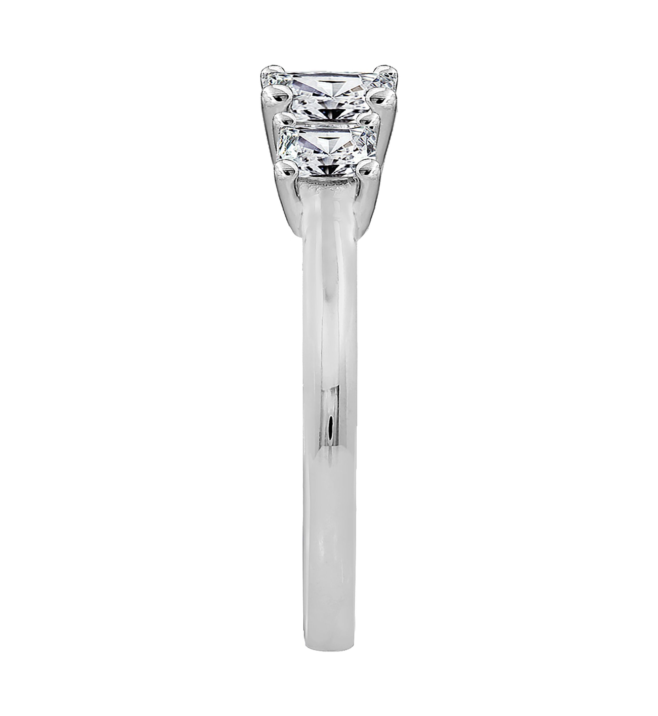 2 ct. t.w. Princess Cut Cubic Zirconia 3-Stone Ring