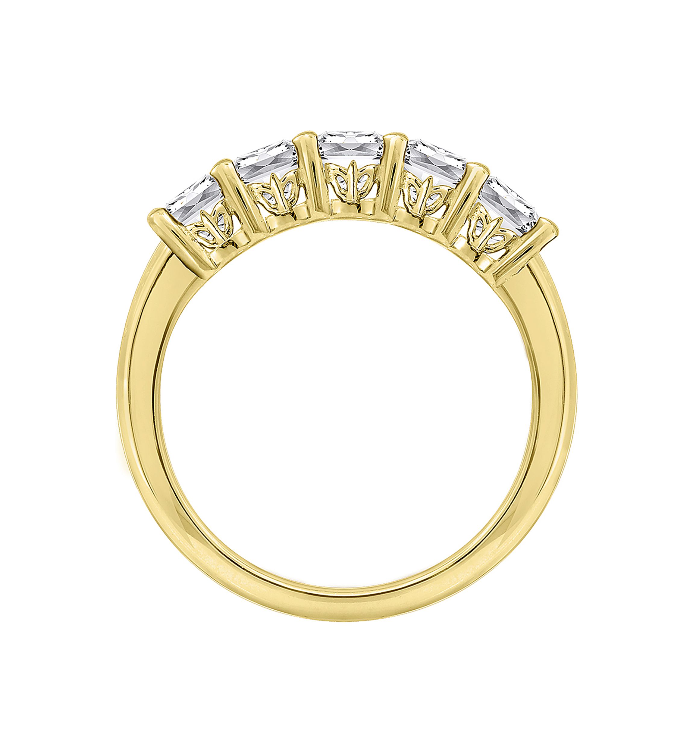 2 ct. t.w. Princess Cut Cubic Zirconia 5-Stone Ring