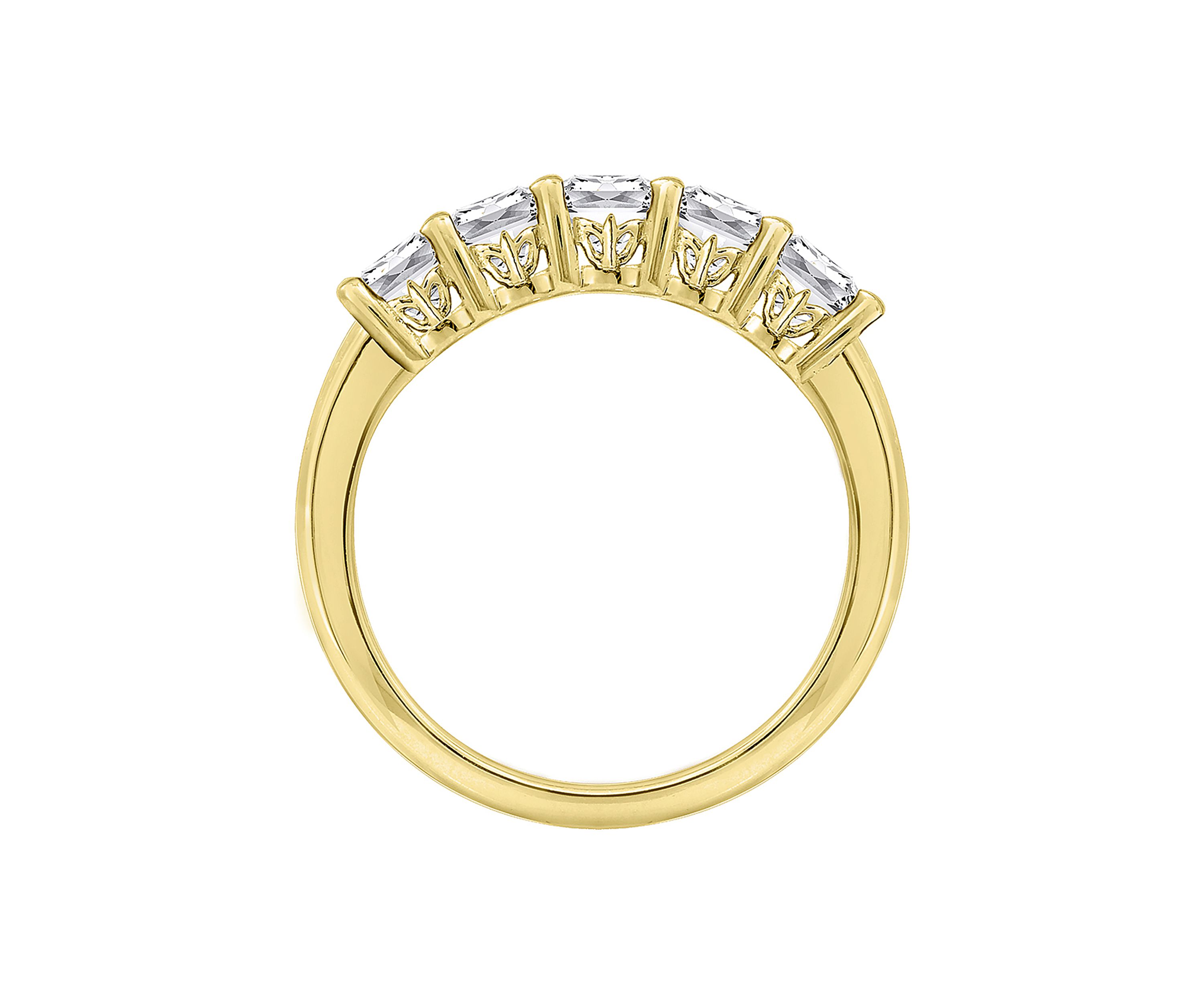 2 ct. t.w. Princess Cut Cubic Zirconia 5-Stone Ring
