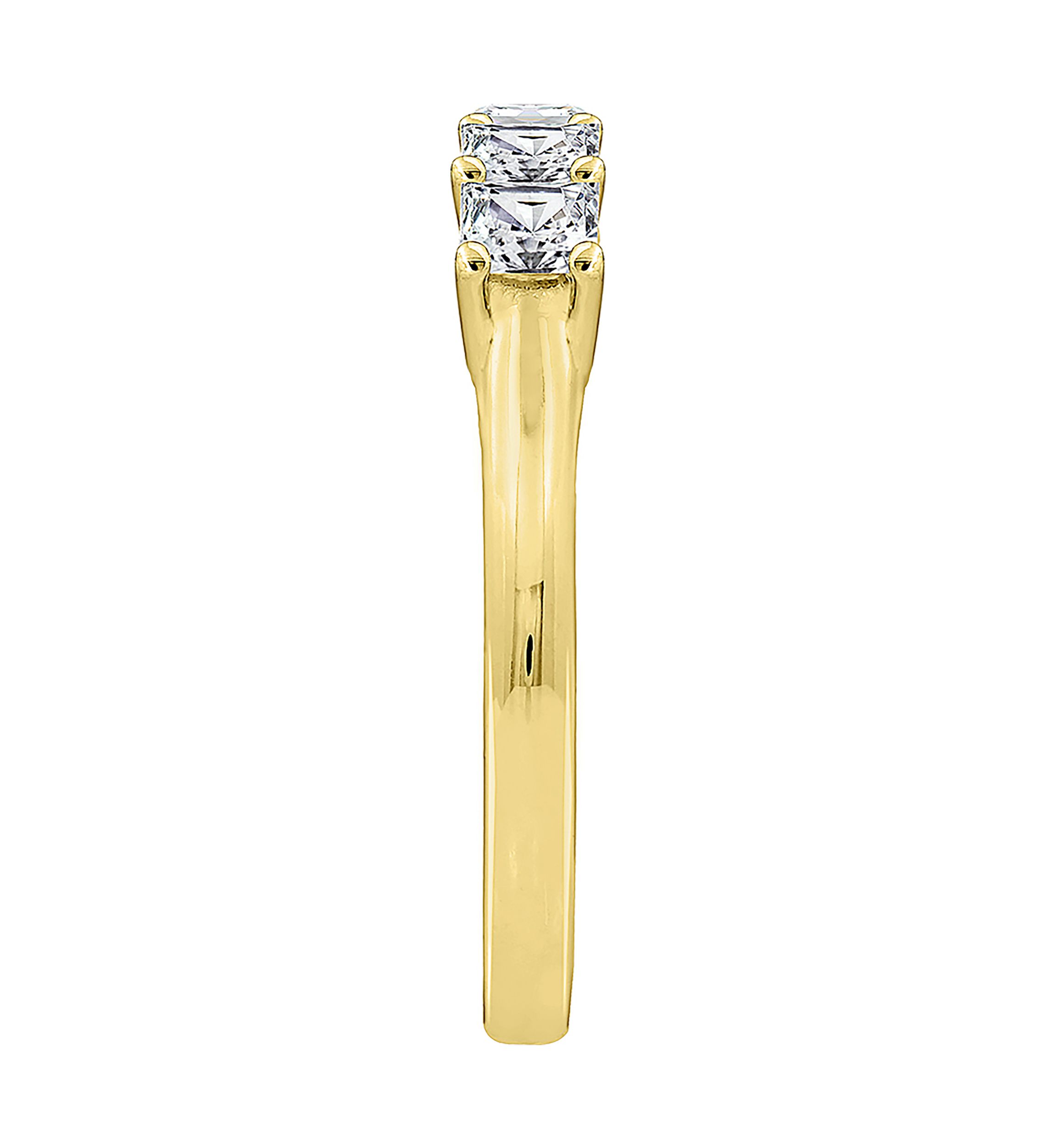 2 ct. t.w. Princess Cut Cubic Zirconia 5-Stone Ring