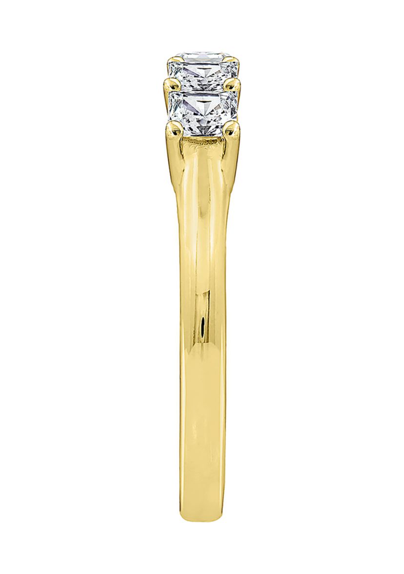 2 ct. t.w. Princess Cut Cubic Zirconia 5-Stone Ring