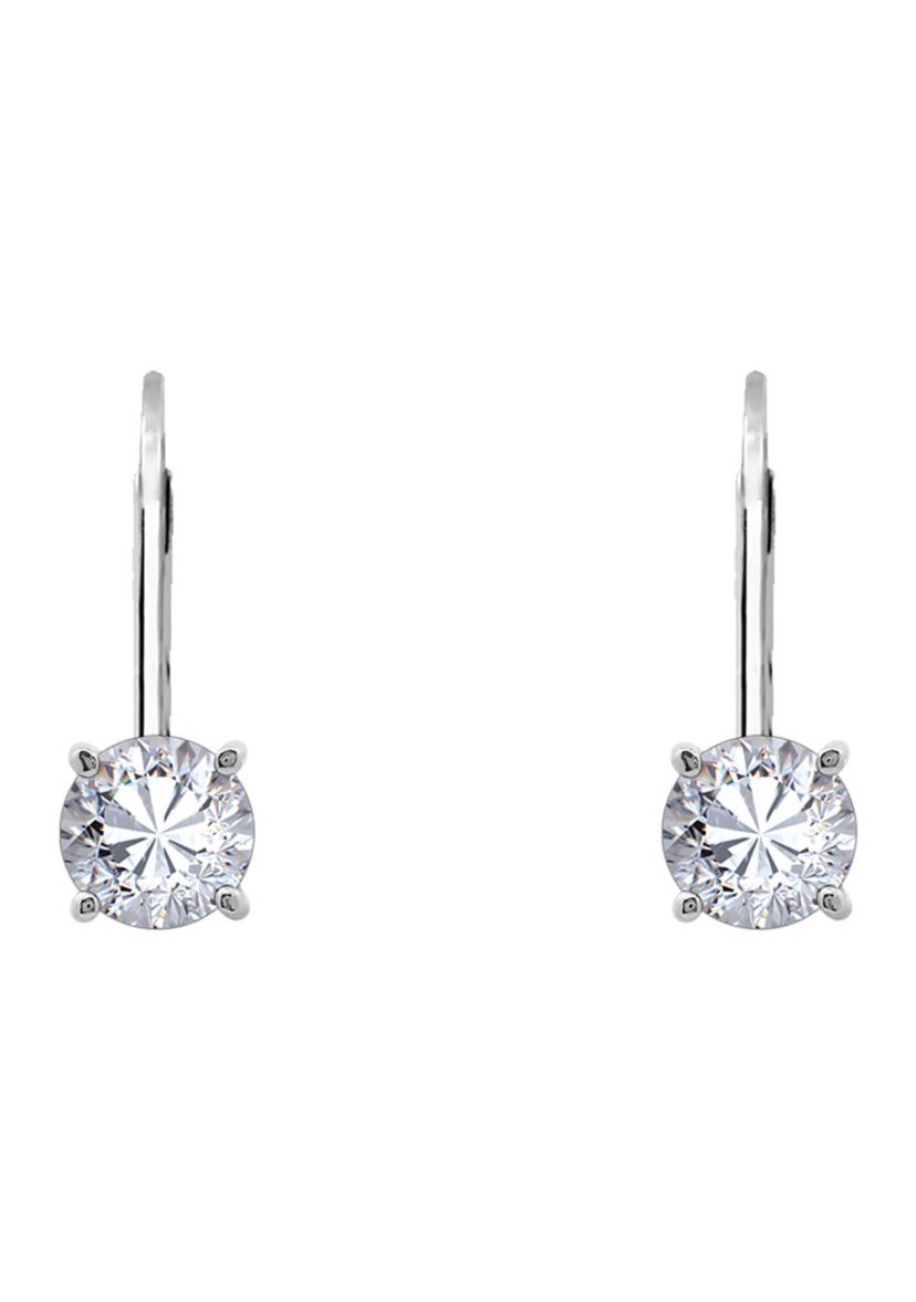 1 ct. t.w. Round Cut Cubic Zirconia Lever Back Earrings