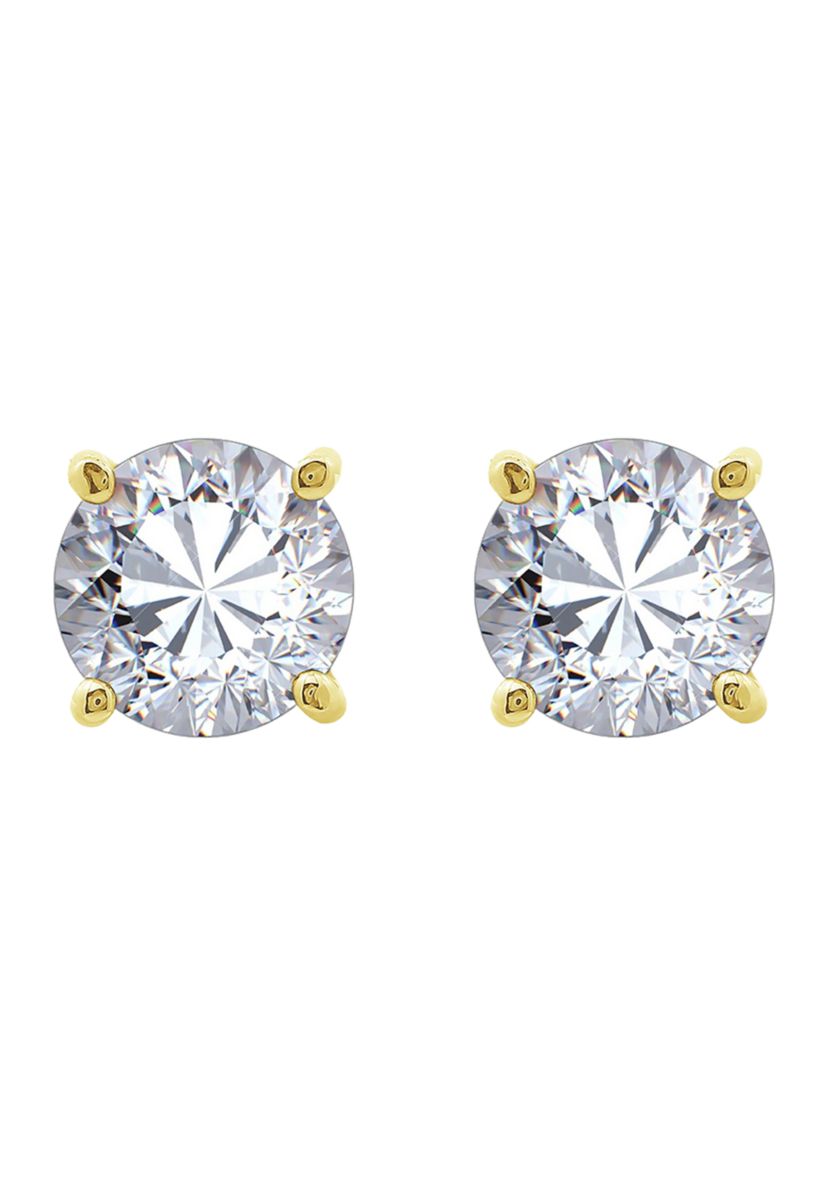 3 ct. t.w. Round Cut Cubic Zirconia Stud Earrings