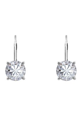 Diamonbliss 2 ct. t.w. Round Cut Cubic Zirconia Lever Back Earrings