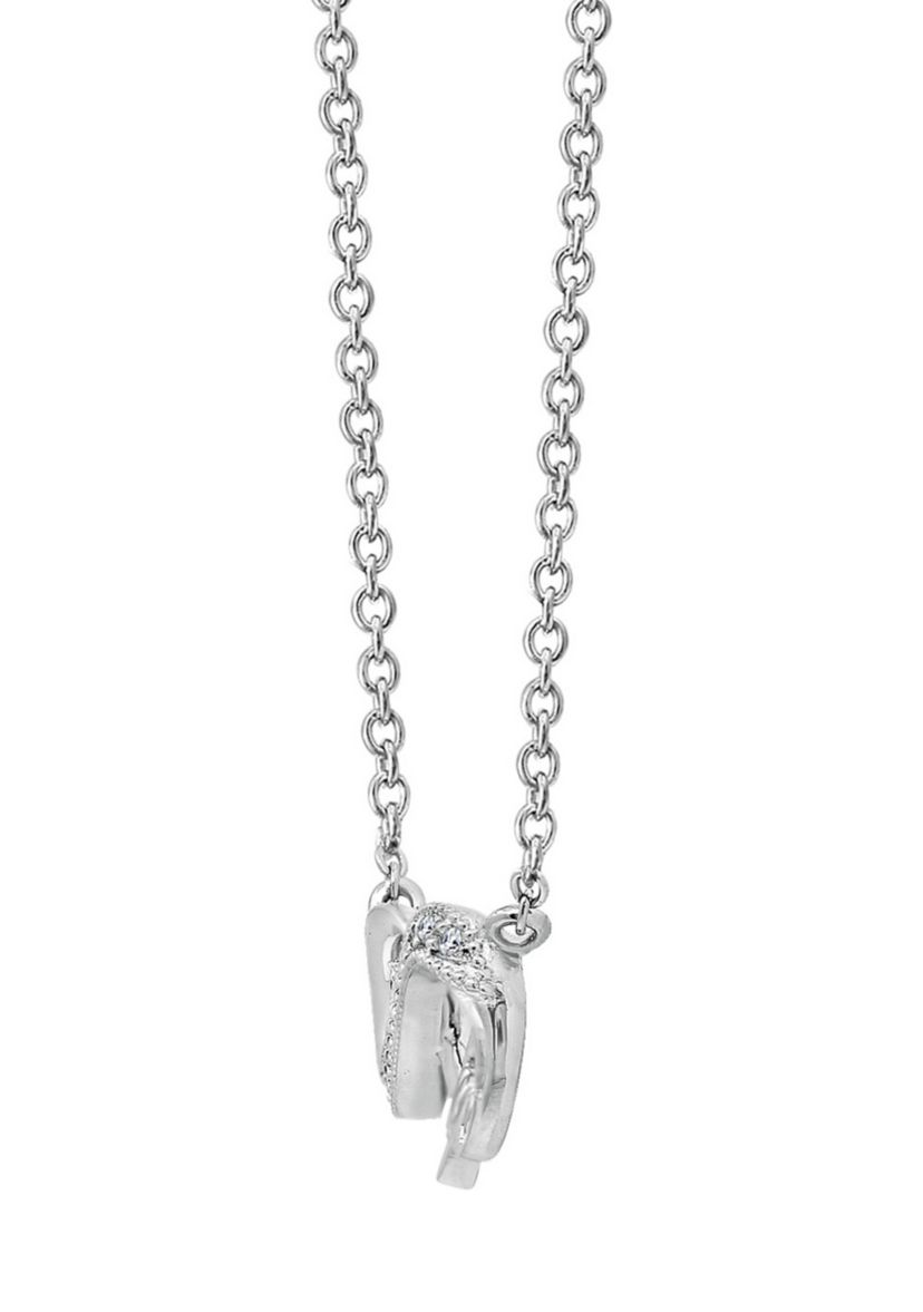 1/6 ct. t.w.  Cubic Zirconia Infinity with Word Necklace