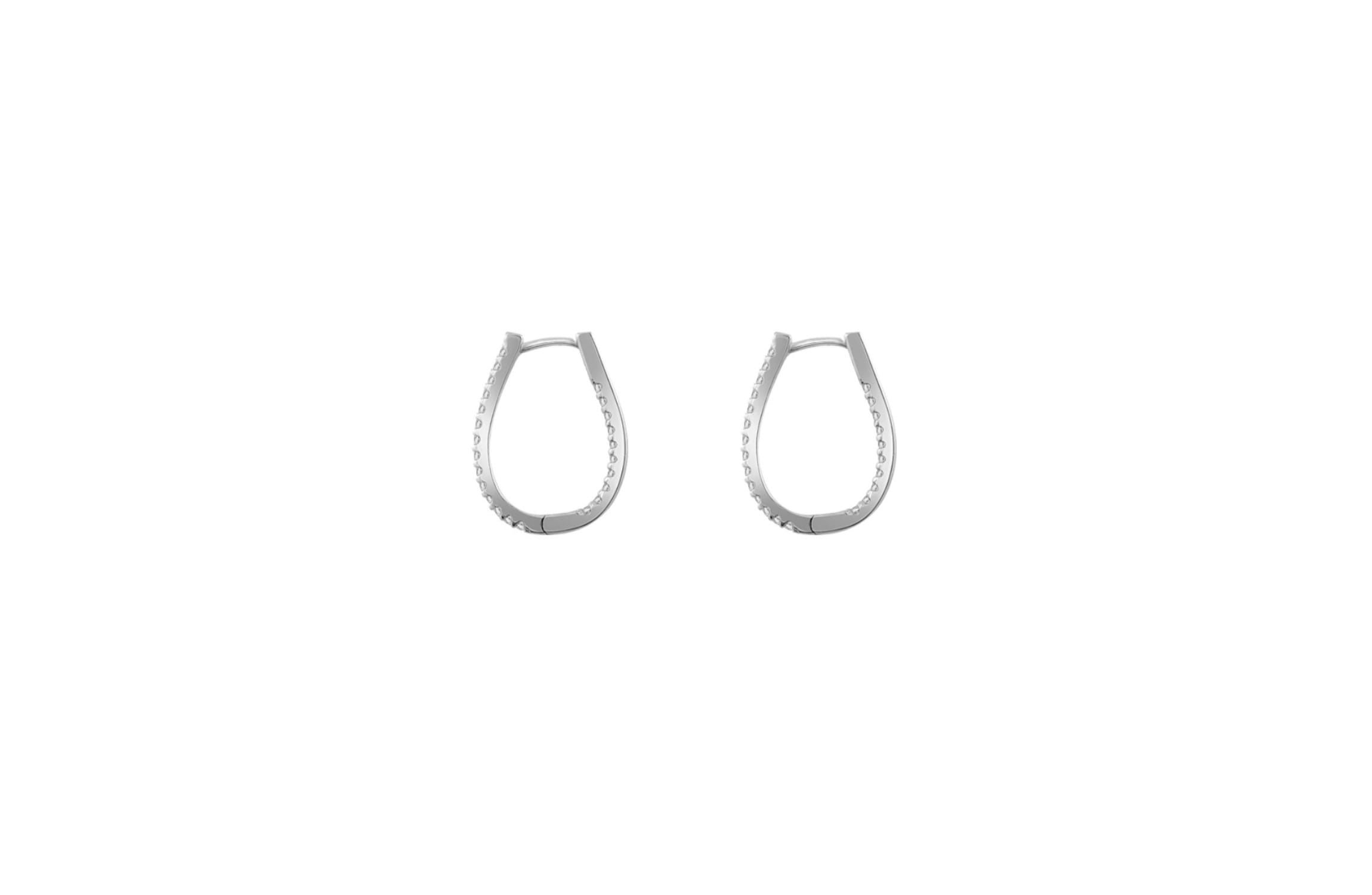 Lab Created Platinum clad Sterling Silver Earrings