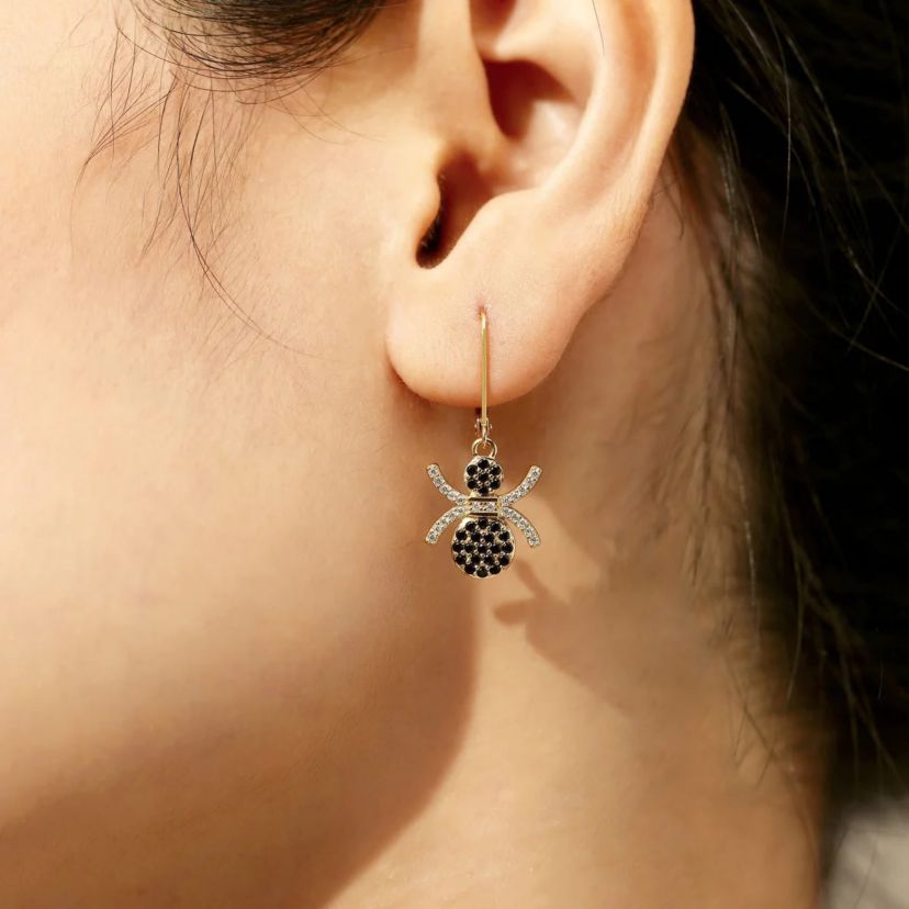 Lab Created Yellow Gold Clad Sterling Silver Earrings