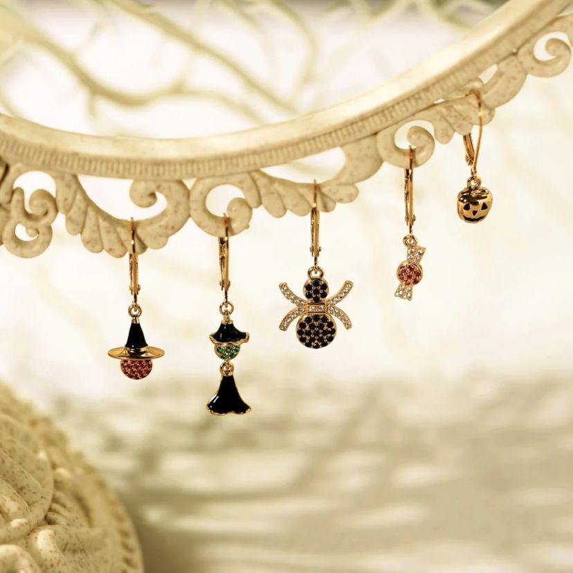 Lab Created Yellow Gold Clad Sterling Silver Earrings