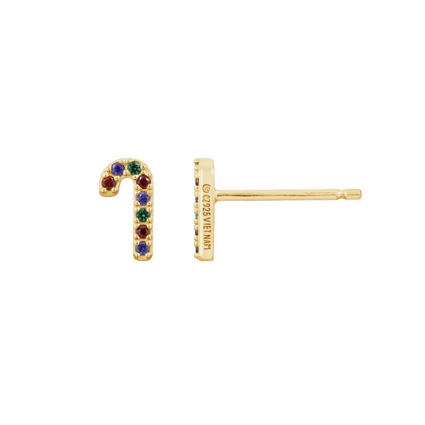 Yellow Gold Clad Sterling Silver Earrings