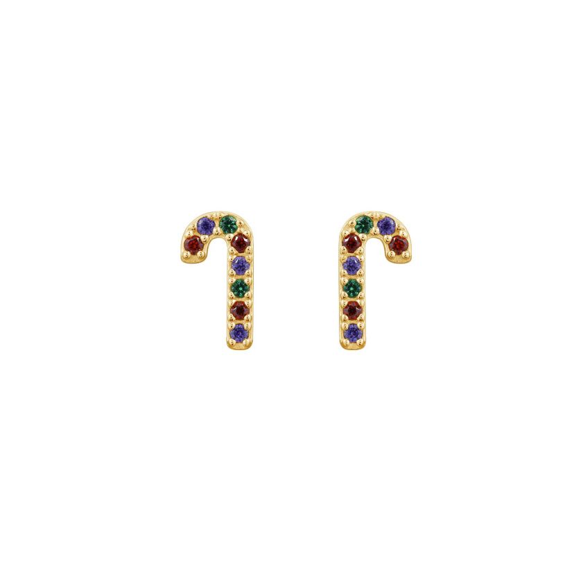 Yellow Gold Clad Sterling Silver Earrings