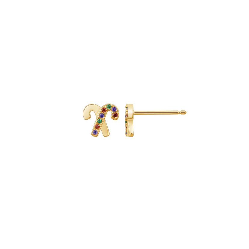Yellow Gold Clad Sterling Silver Earrings