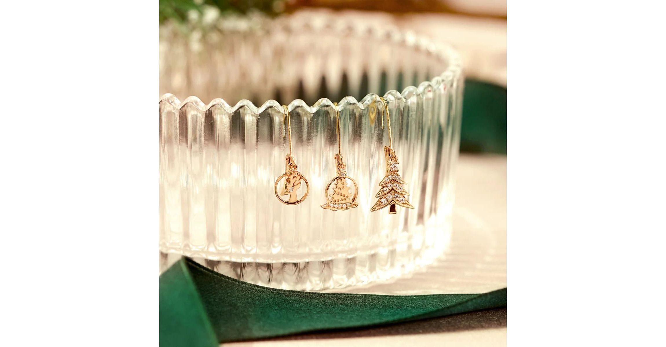 Lab Created Yellow Gold Clad Sterling Silver Earrings