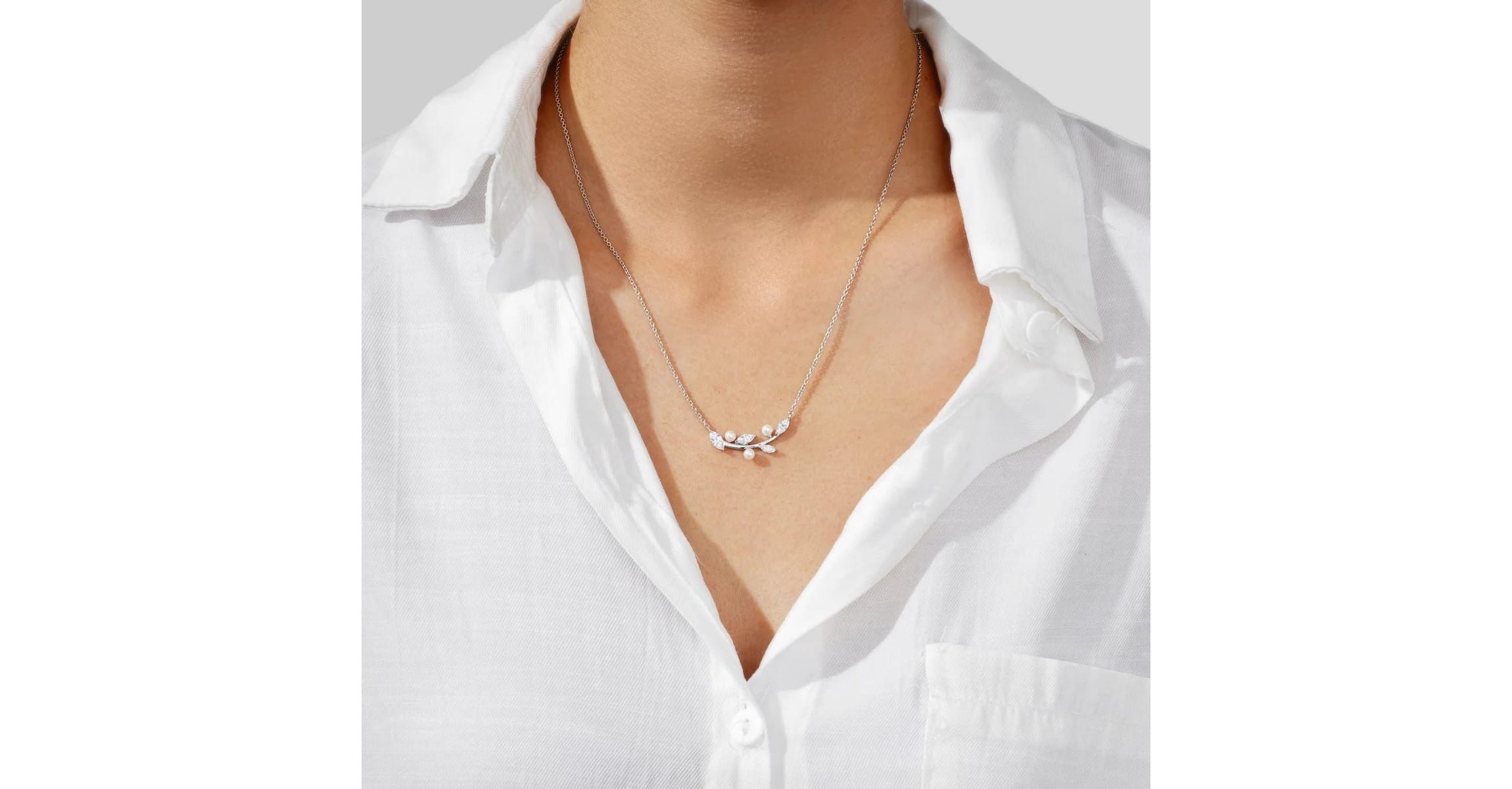 Platinum clad Sterling Silver Necklace
