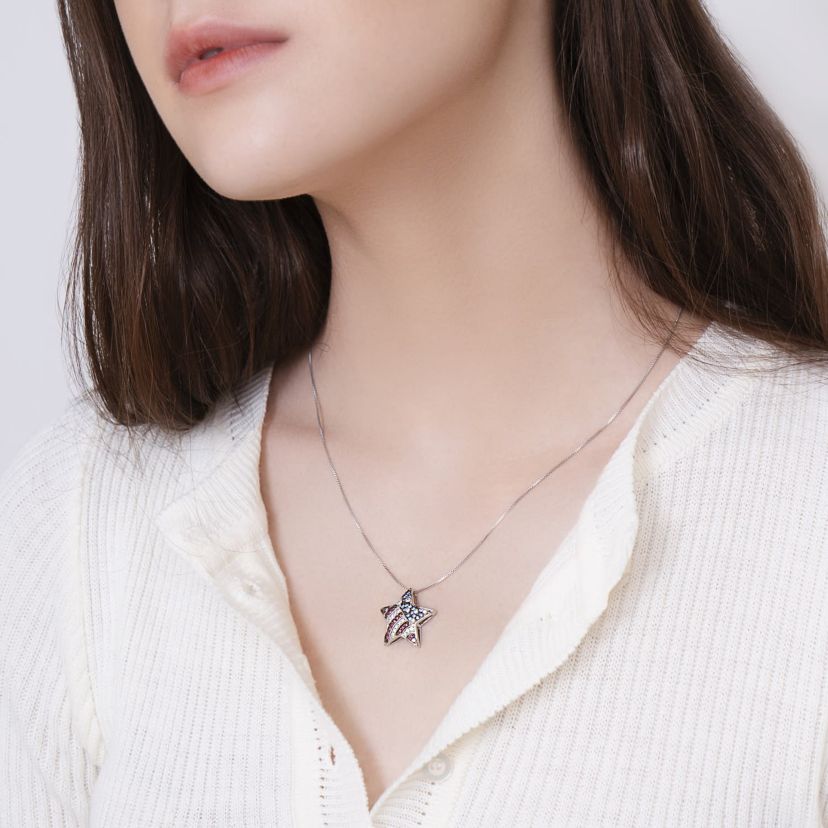 Platinum clad Sterling Silver Pendant