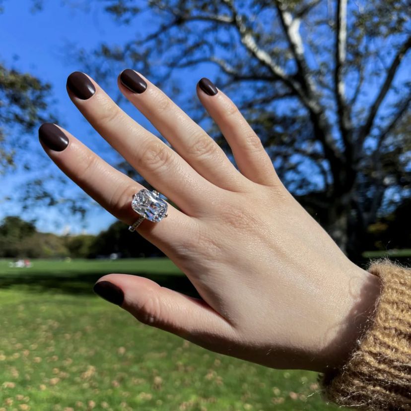 Lab Created Platinum Plated Silver Cathedral Emerald Cut Cubic Zirconia Cocktail Ring, Size 9