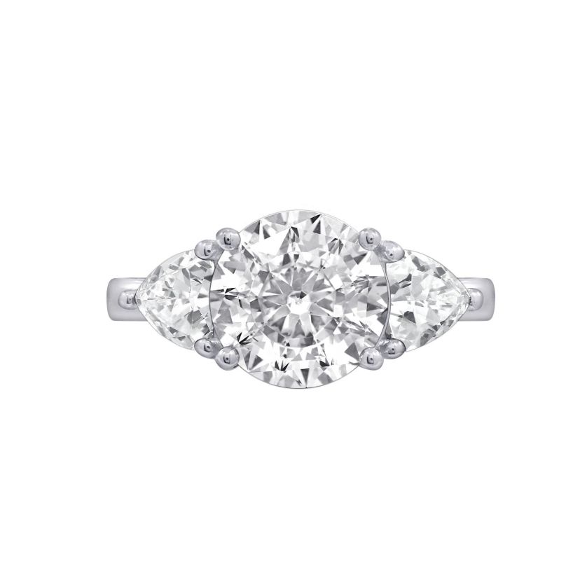 Lab Created Platinum plated Sterling Silver Cushion cut Cubic Zirconia Ring, Size 7