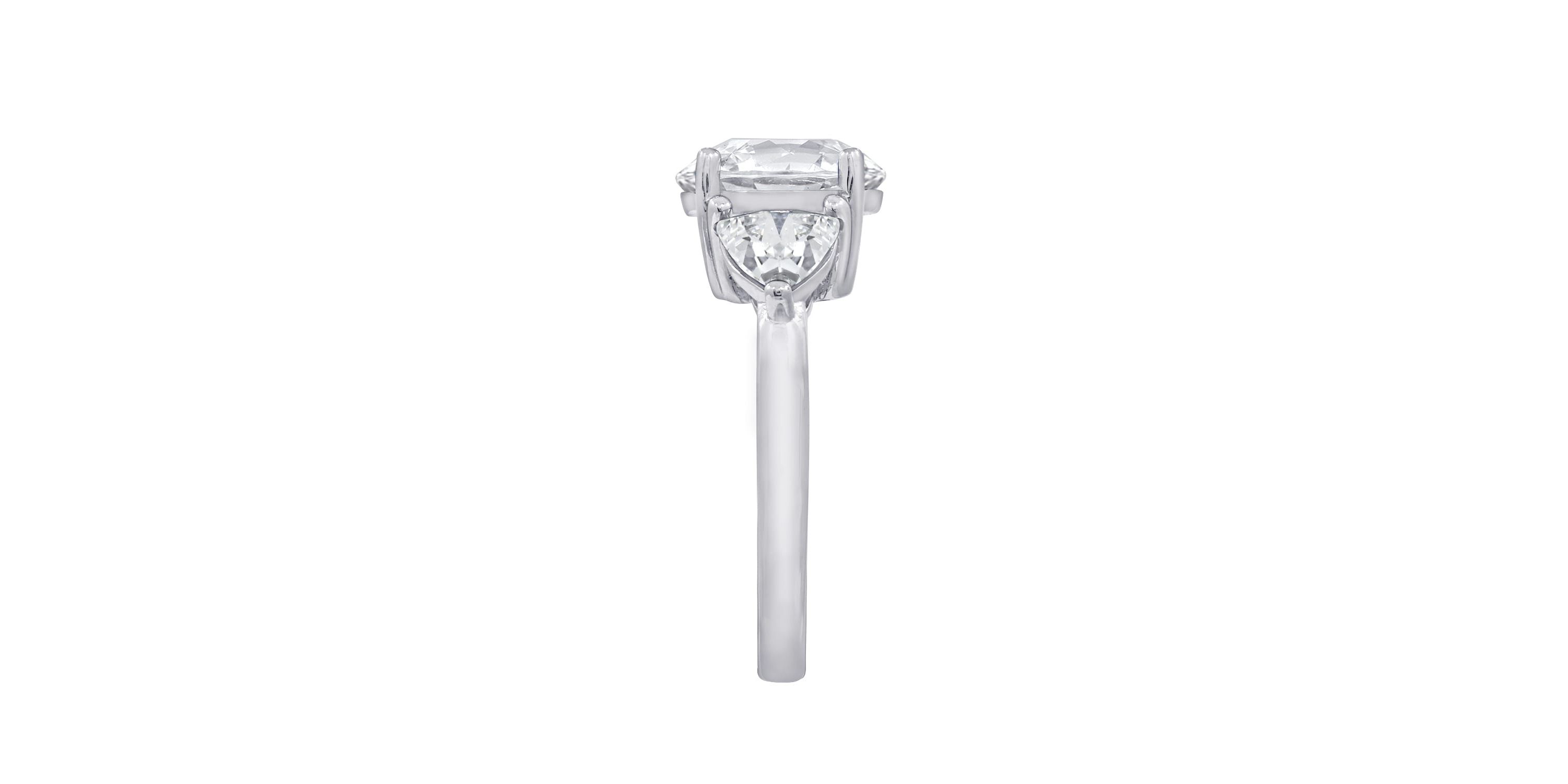 Lab Created Platinum plated Sterling Silver Cushion cut Cubic Zirconia Ring, Size 7
