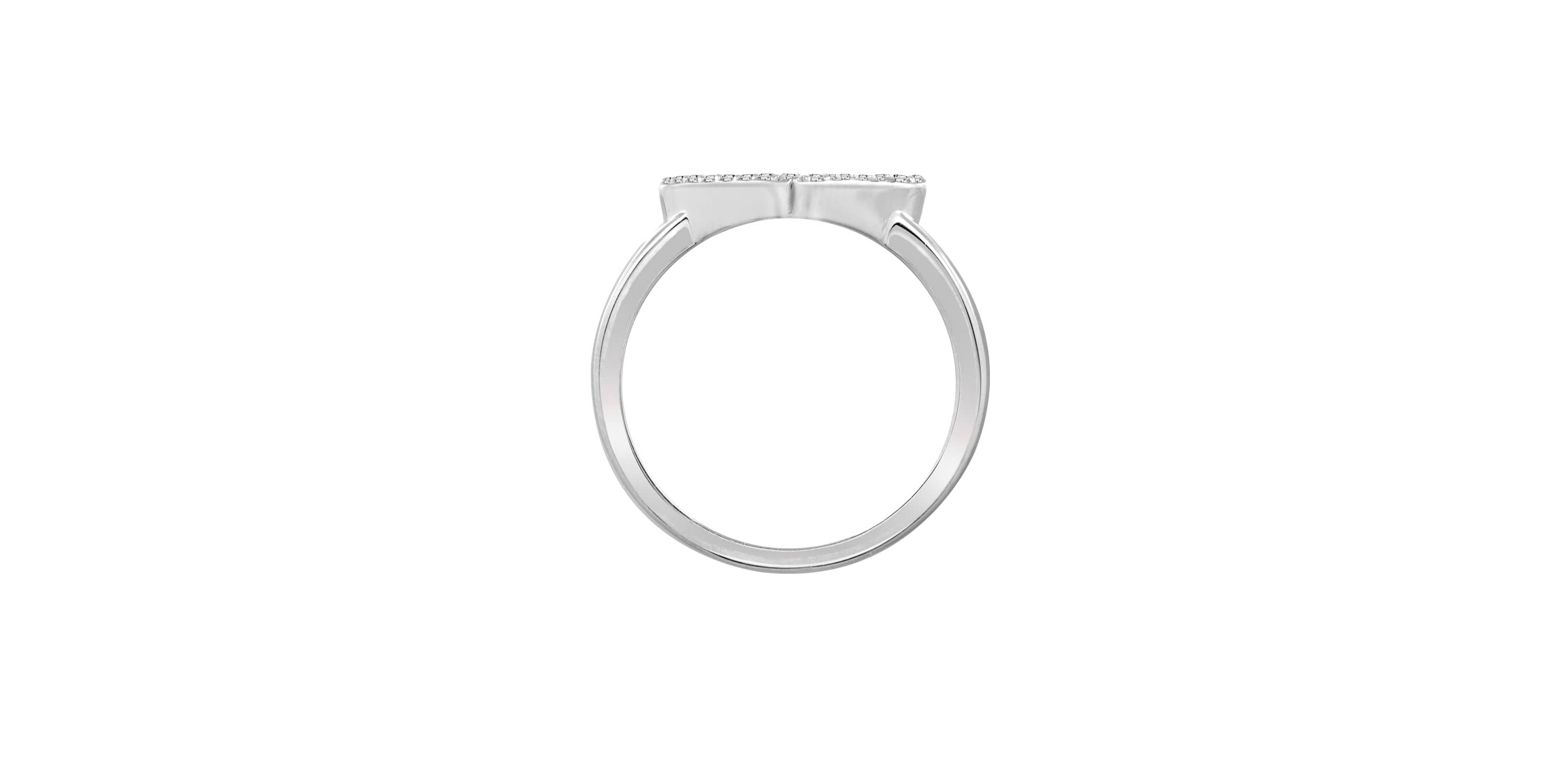 Lab Created Platinum Plated Sterling Silver Cubic Zirconia Red and Black Filled Heart Ring