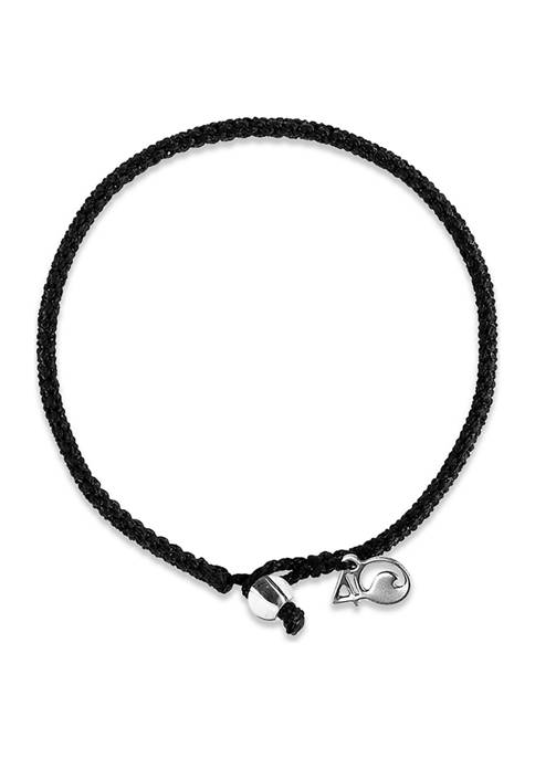 4Ocean Shark Braided Bracelet- Black