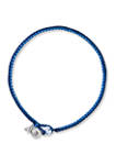 Sperm Whale Braided Bracelet- Navy and Blue