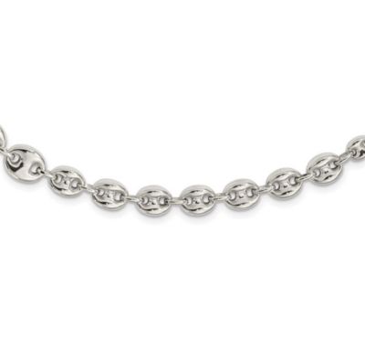 Luxury Giftware by Jere Sterling Silver Polished Fancy Link 7.5" Bracelet