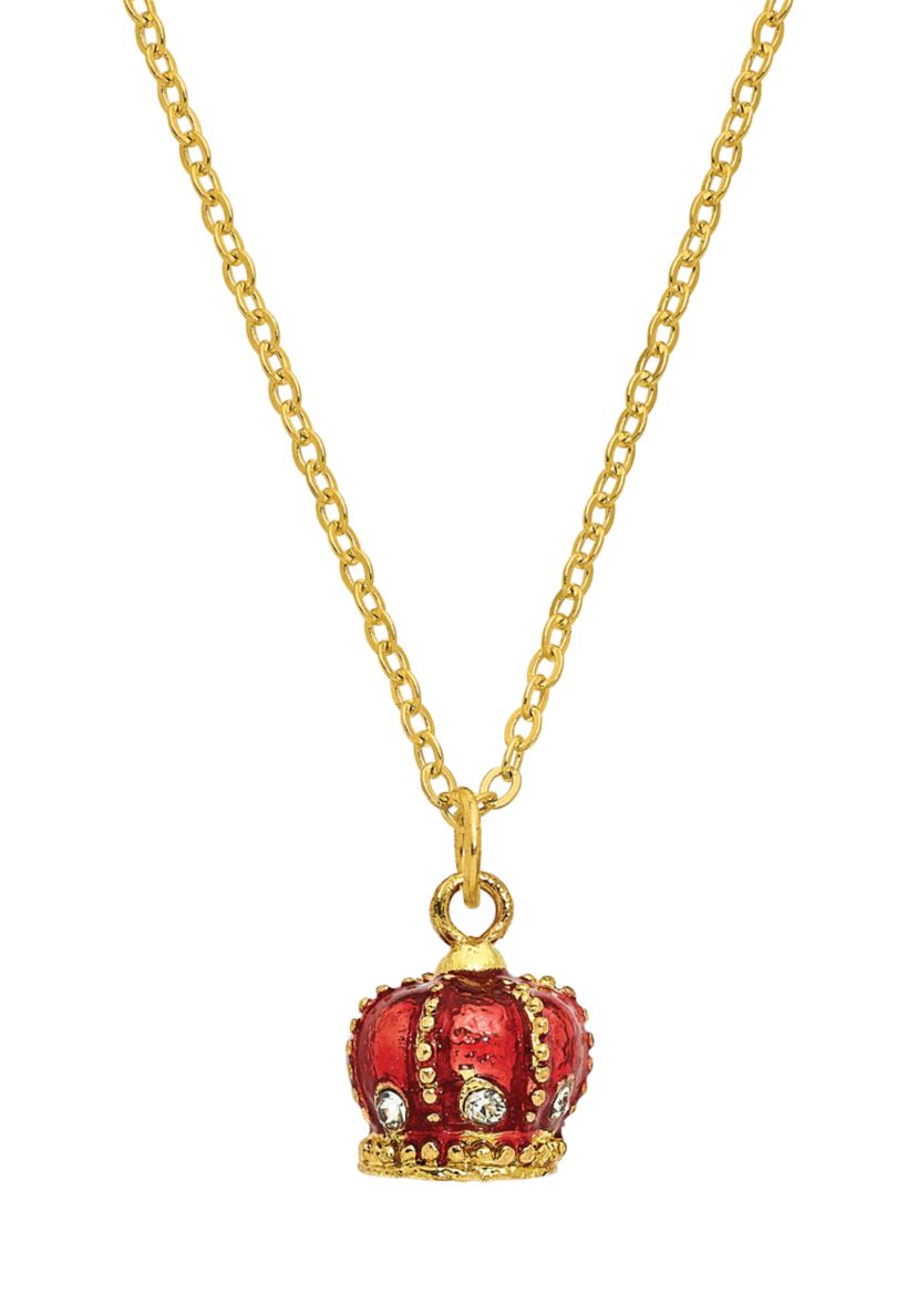Bejeweled HER MAJESTYS CROWN Carriage Trinket Box