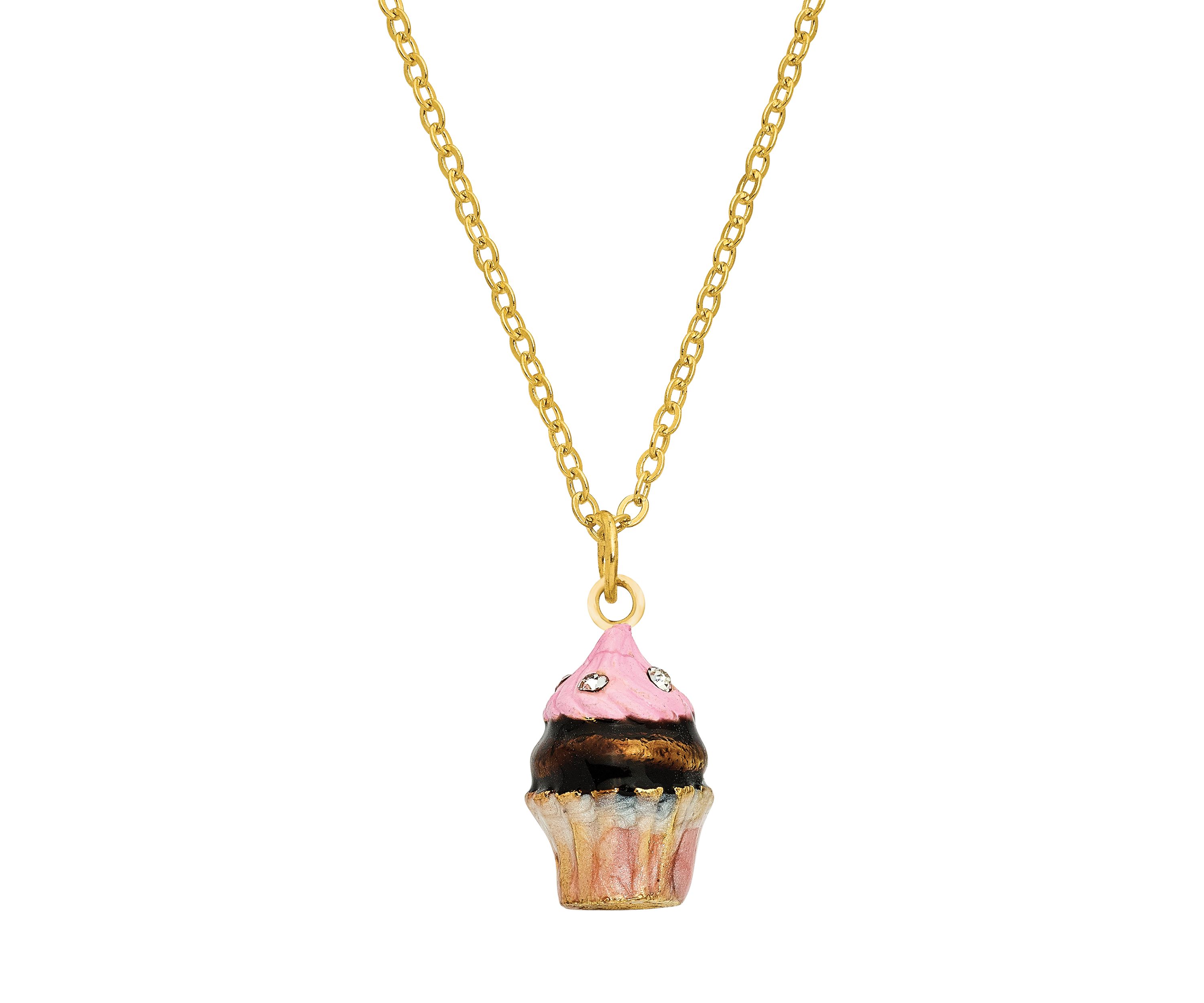 Bejeweled BERRIES N CRÈME Chocolate Cupcake Trinket Box