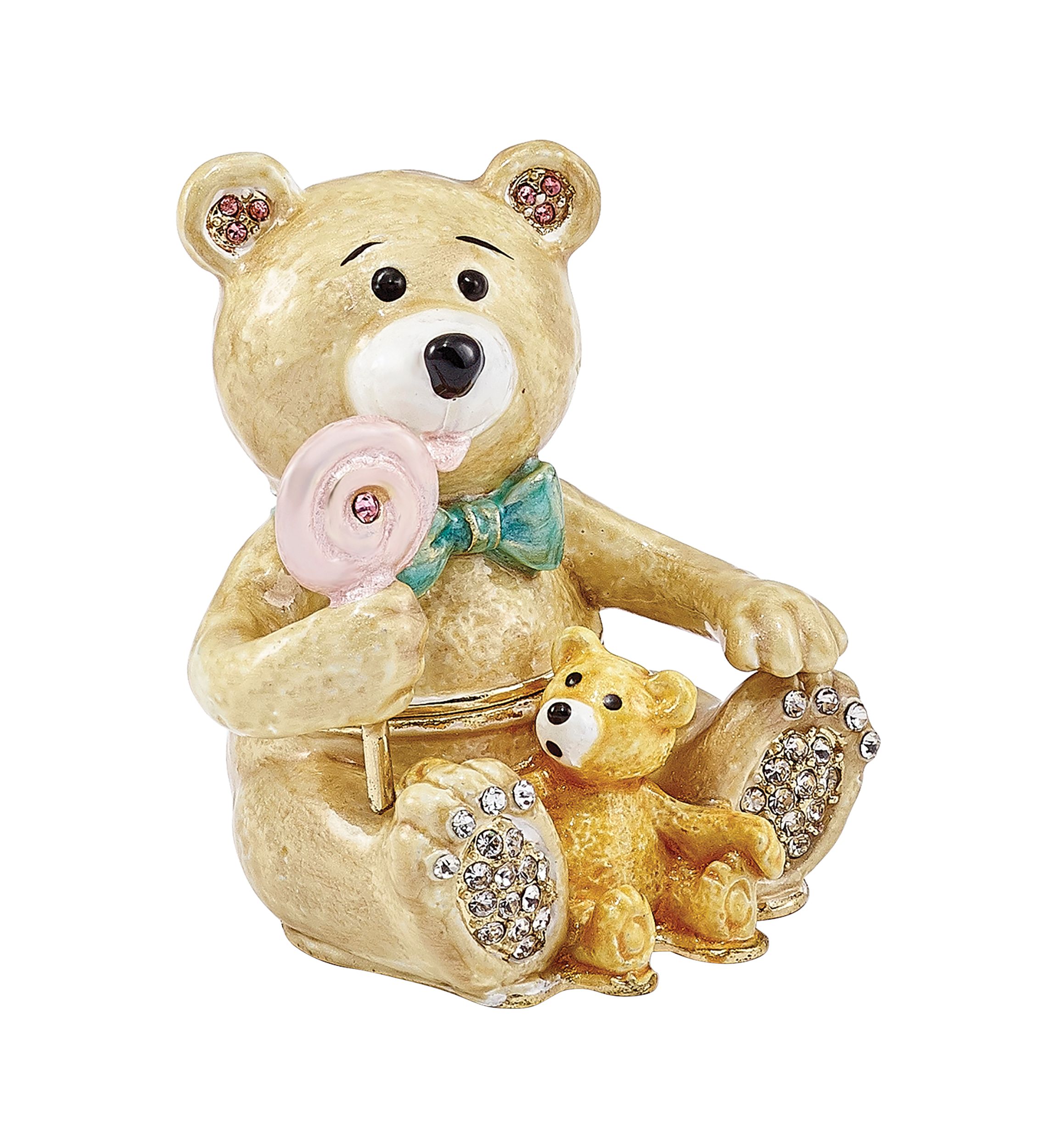 Bejeweled LOLLY BEARS Teddy Bears Trinket Box