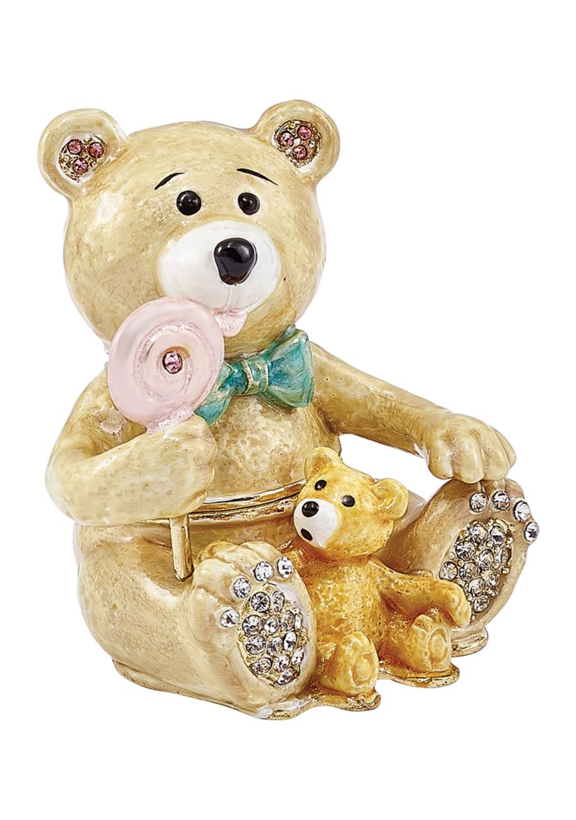 Bejeweled LOLLY BEARS Teddy Bears Trinket Box