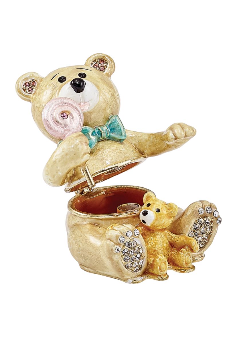 Bejeweled LOLLY BEARS Teddy Bears Trinket Box