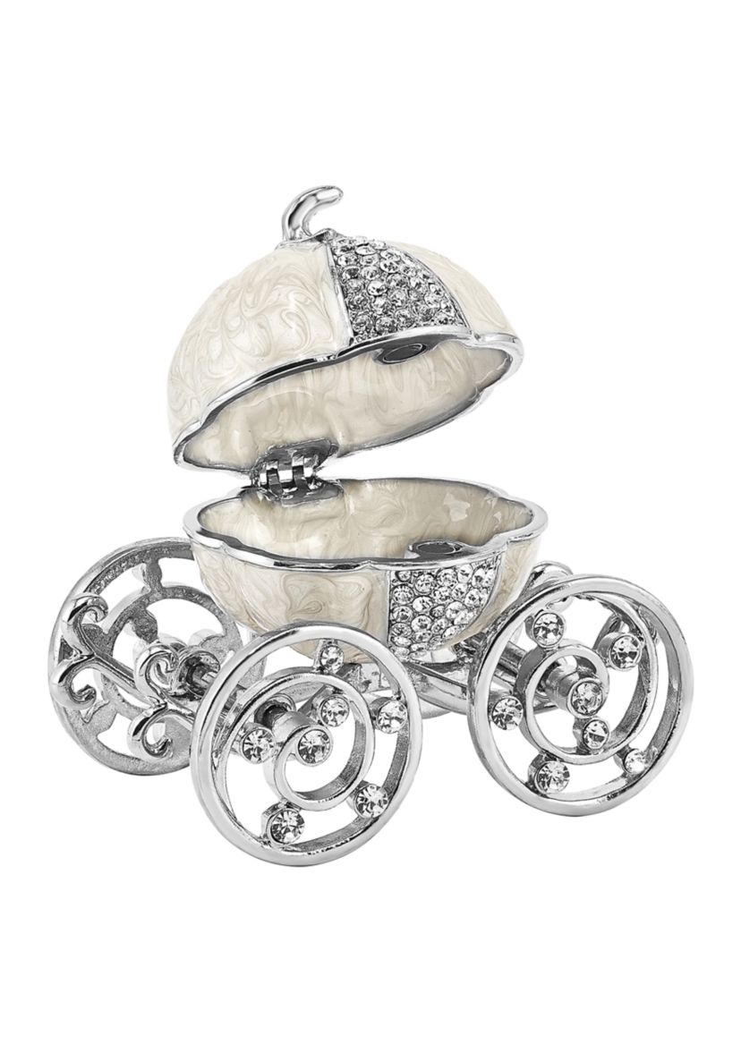 Bejeweled Ever After Pumpkin Coach Trinket Box