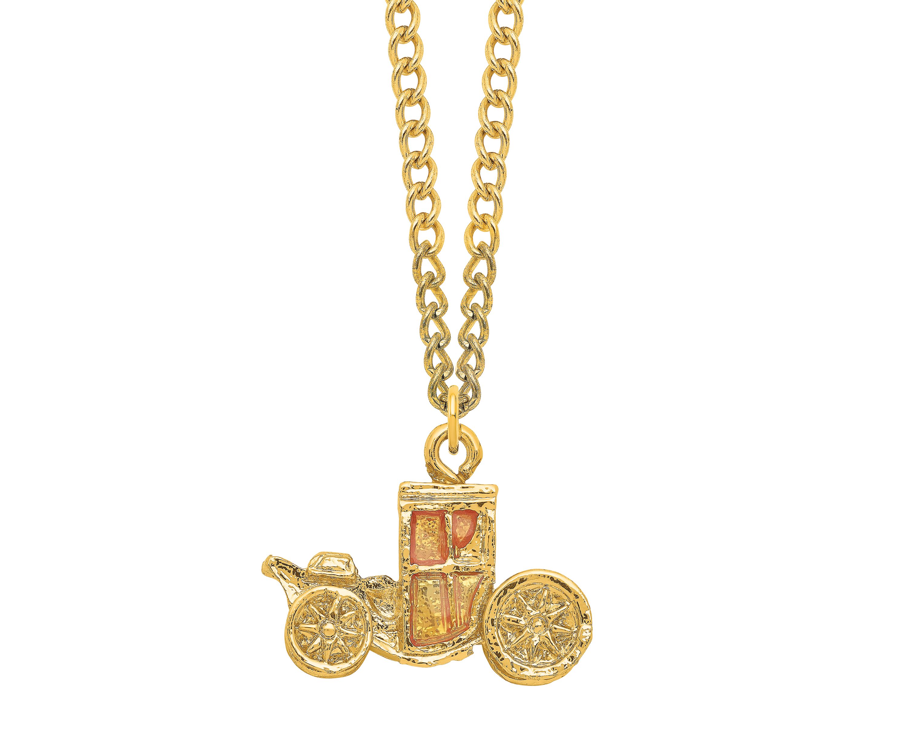 Bejeweled Imperial Golden Carriage Trinket Box