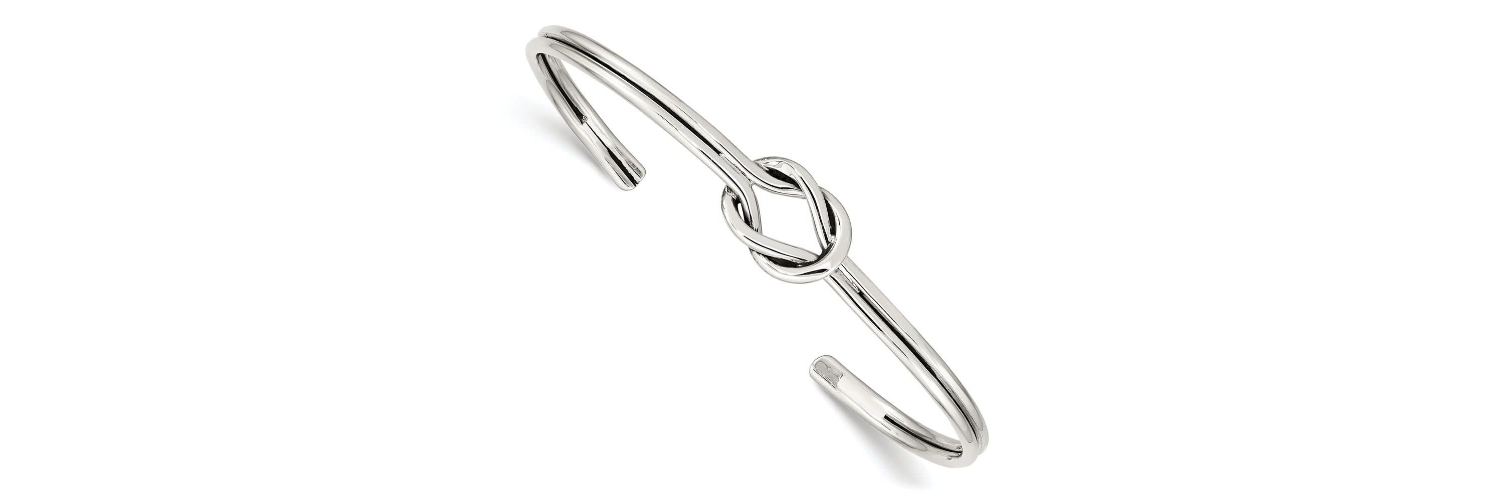 Sterling Silver Knot Bangle