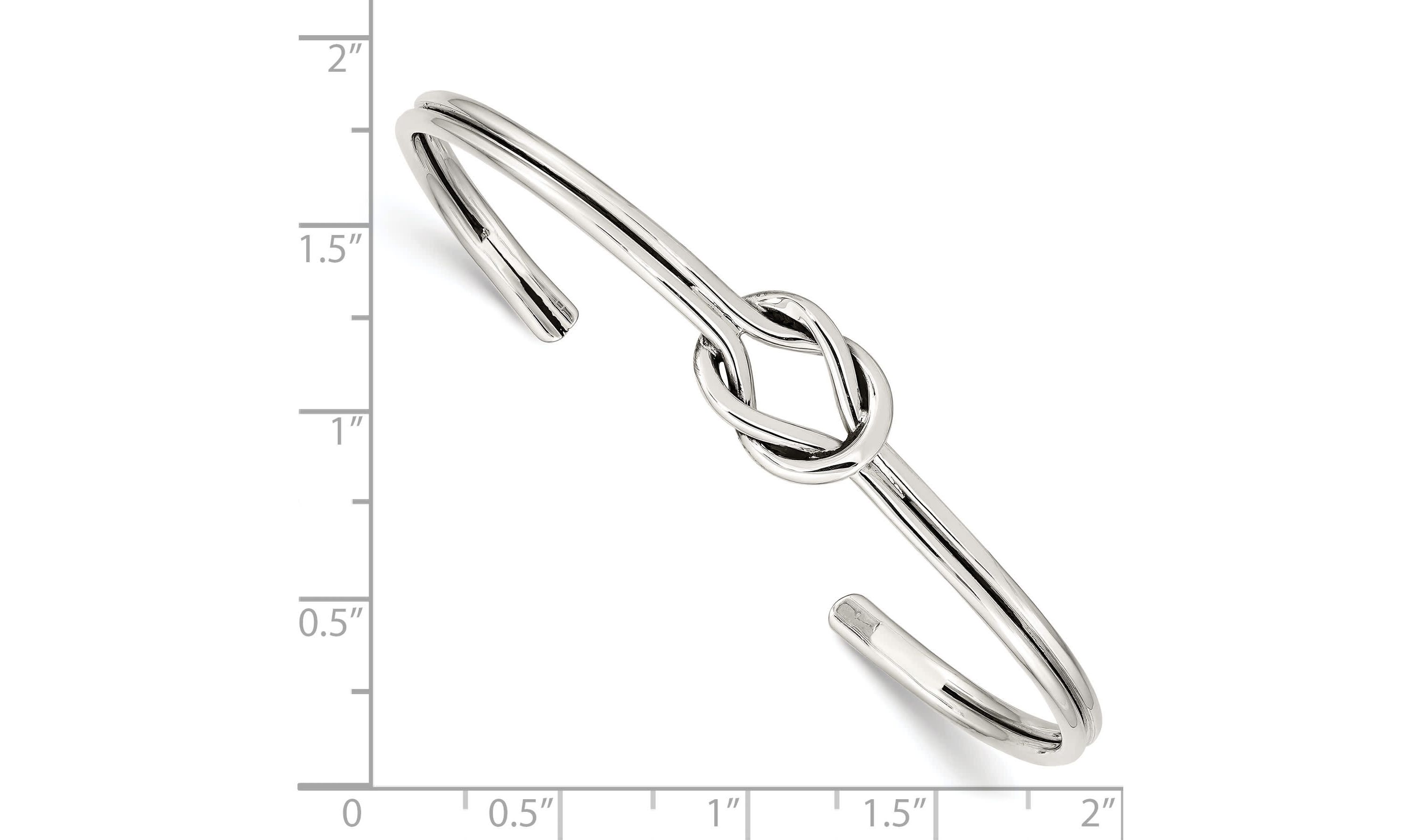 Sterling Silver Knot Bangle