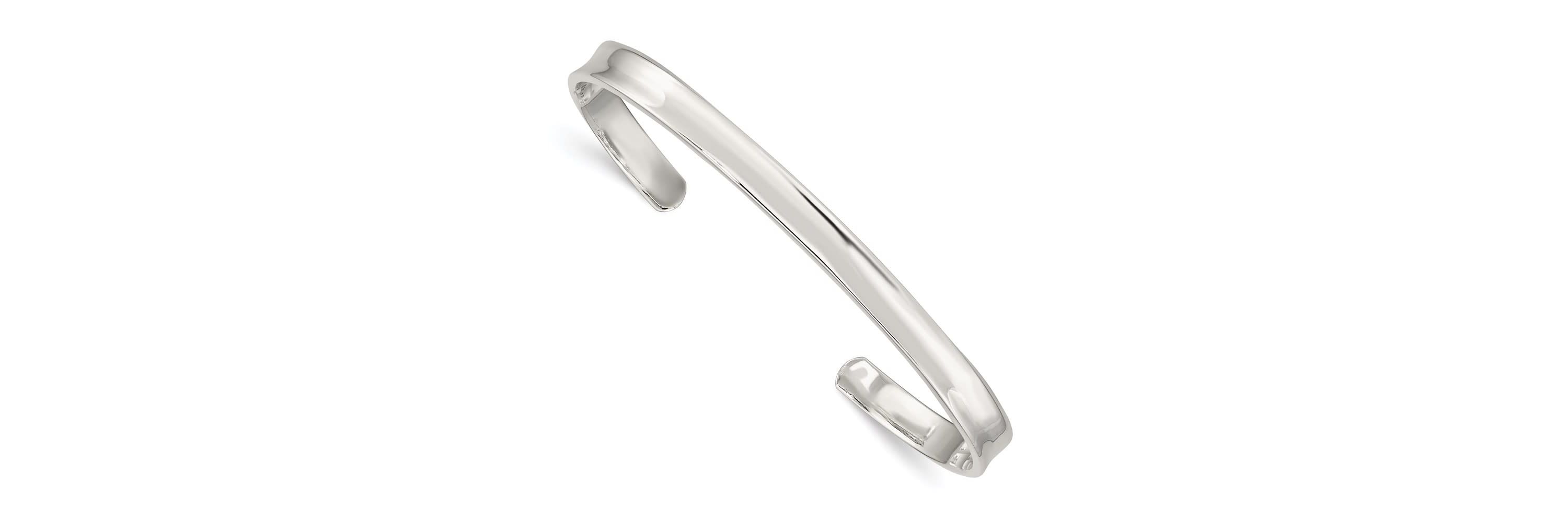 Sterling Silver 5mm Cuff Bangle
