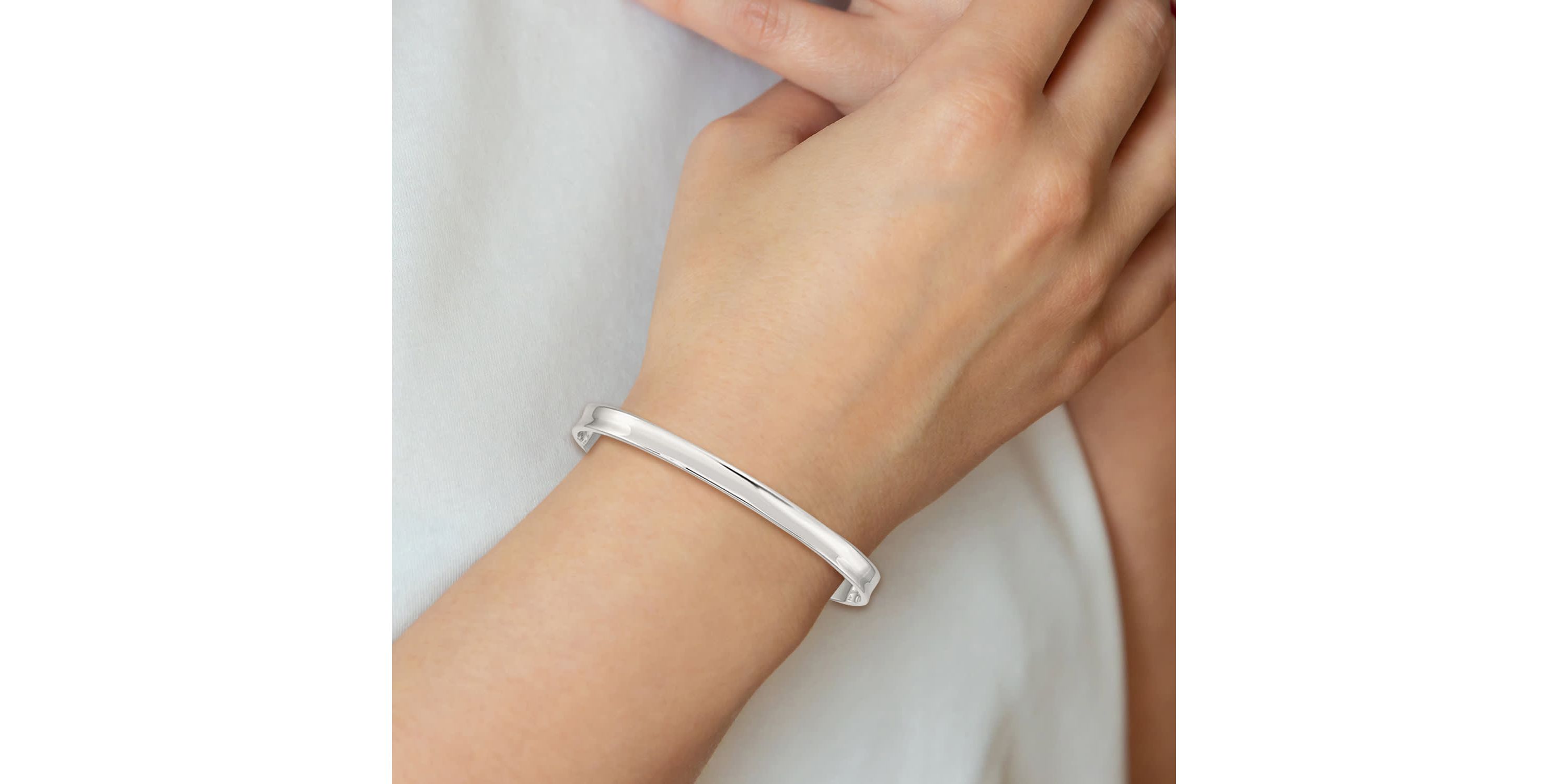 Sterling Silver 5mm Cuff Bangle