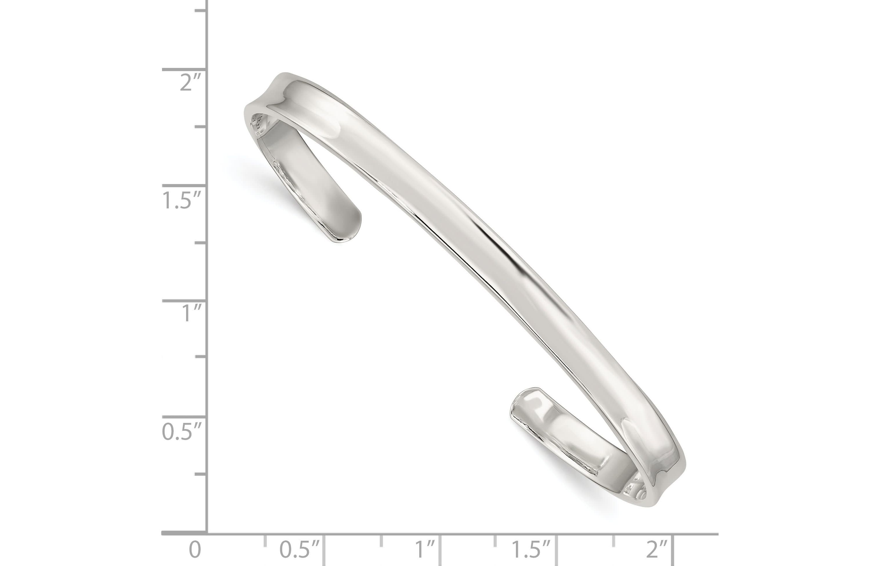 Sterling Silver 5mm Cuff Bangle