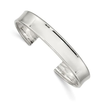Luxury Giftware by Jere Sterling Silver 10mm Polished Cuff Bangle