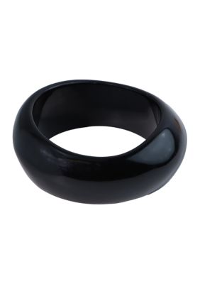 Belk Resin Bangle Bracelet, Black