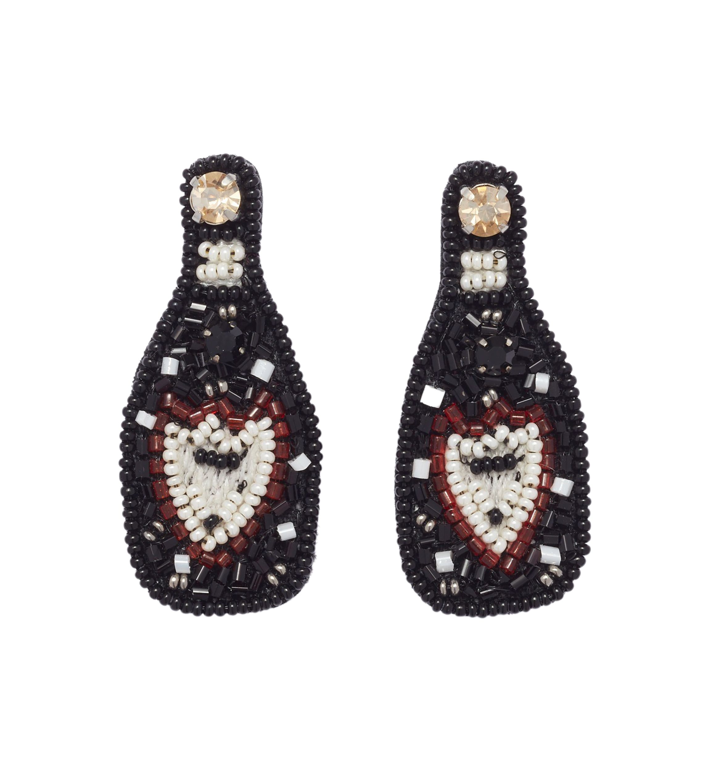 	  Champagne Bottle Earrings 