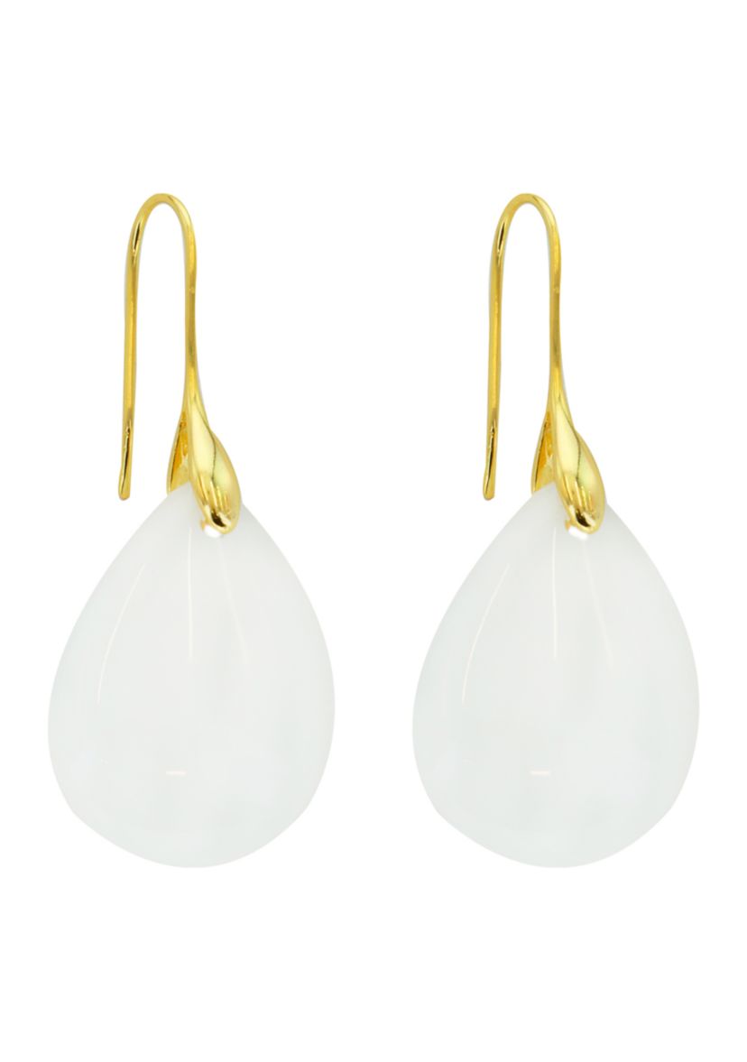 Stone Teardrop Earrings