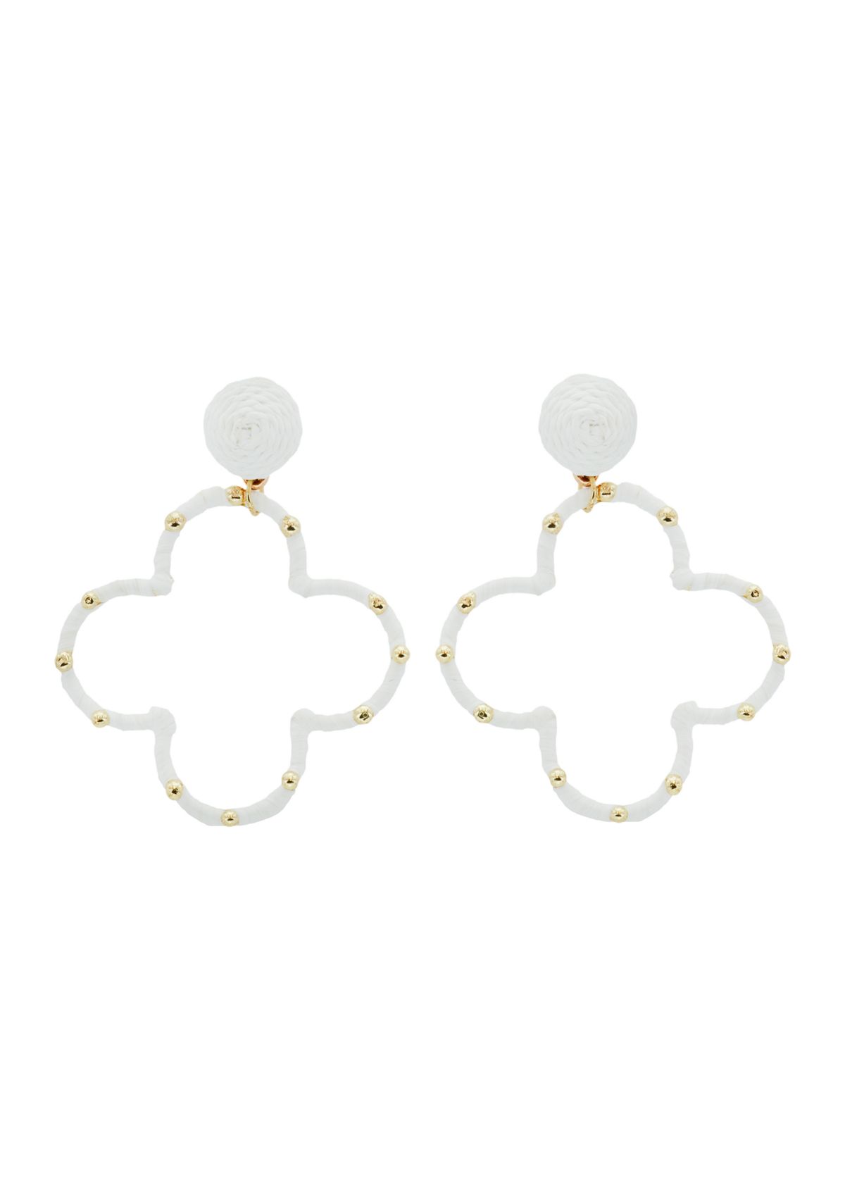 Open Clover Drop Earrings