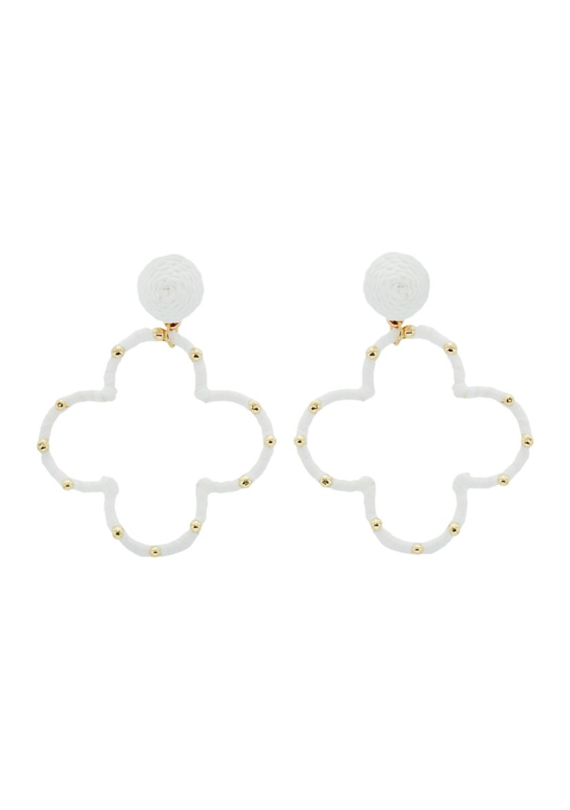 Open Clover Drop Earrings