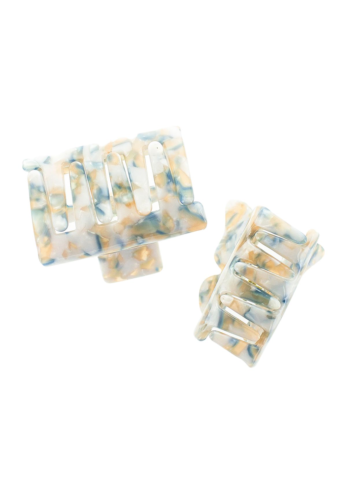 Blue Multi Butterfly Claw Clip Set 