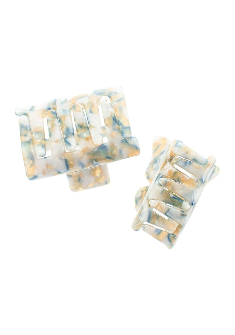 Blue Multi Butterfly Claw Clip Set 