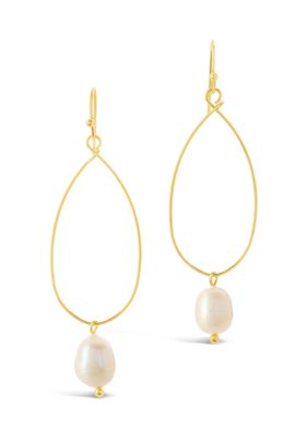 Teardrop Pearl Dangle Earrings